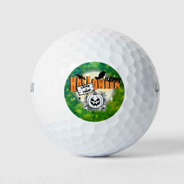 Balles De Golf Pelotas de golf halloween (Devant)
