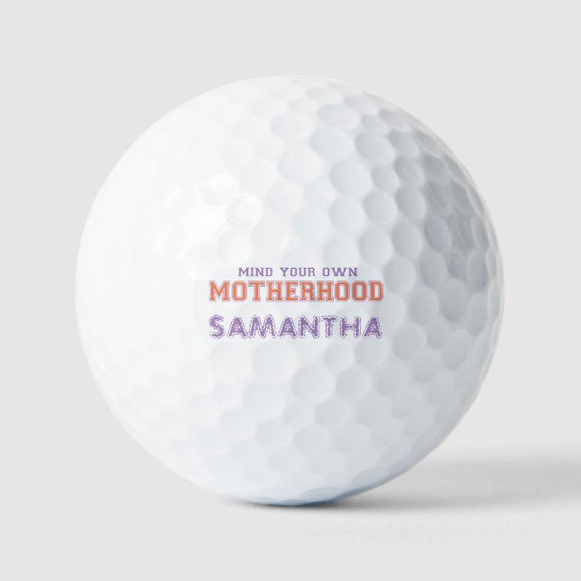 Balles De Golf Pensez À Votre Propre Maternité (Recto)