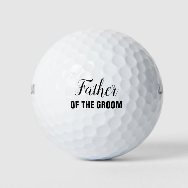 Balles De Golf Père de la Groom Wedding Party (Devant)