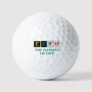 Balles De Golf PÈRE - L'élément de vie Tableau périodique