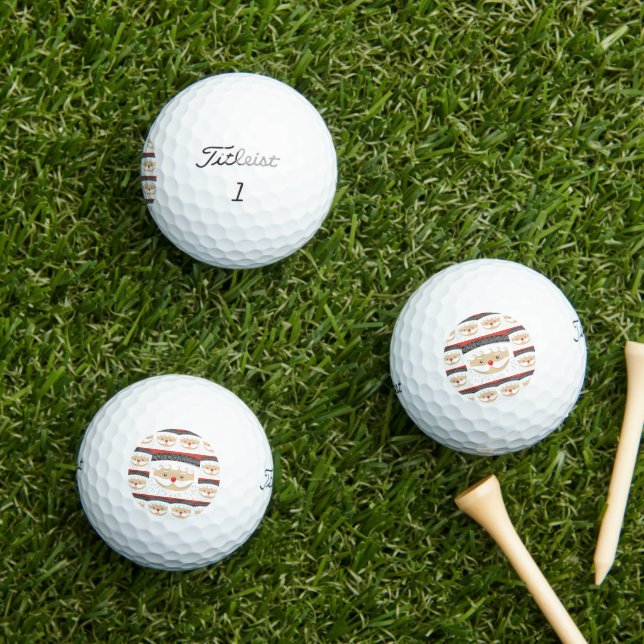 Balles De Golf Père Noël 027 (Herbe in situ)