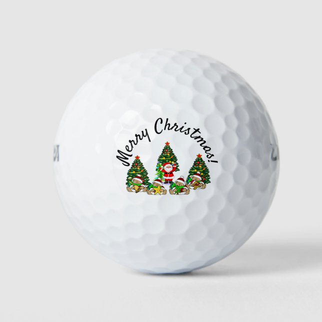 Balles De Golf Père Noël Friends (Devant)