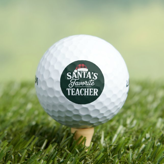 Balles De Golf Père Noël Professeur Préféré Enseignant Noël Ensei (T-shirt Insitu)