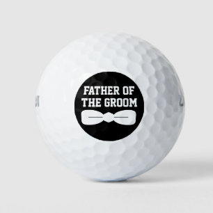 Balles De Golf Père pimpant de cravate d'arc du cercle de noir de