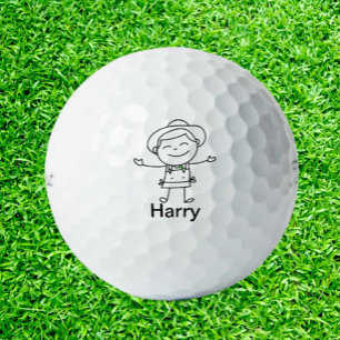 Balles De Golf Perfect fils Doodle personnages en allumettes