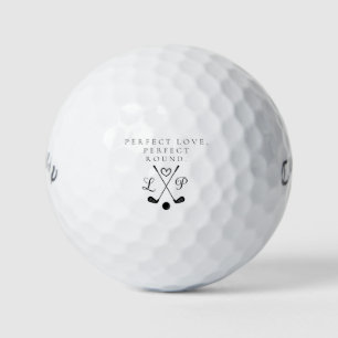 Balles De Golf 'Perfect Love, Perfect Round' Mariage Personnalisa