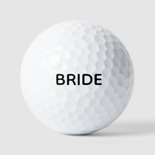 Balles De Golf Personalised Bride Golf Balls | Wedding Day  (Recto)