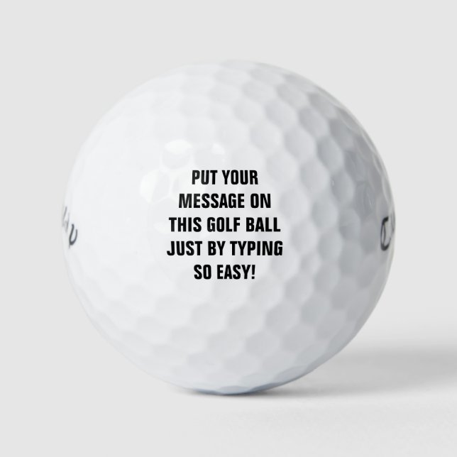 Balles De Golf Personalized Golf Balls (Devant)