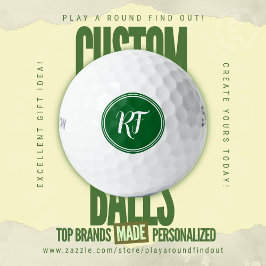 Balles De Golf Personalized Script Monogram Wilson Ultra Distance
