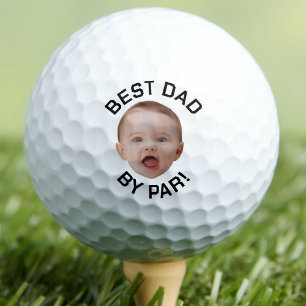 Balles De Golf Personnalisé Face Meilleur Papa Par Nouveau Papa P
