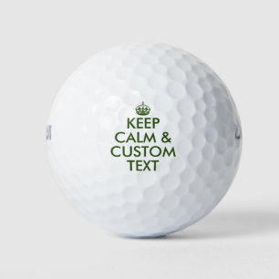 Balles De Golf Personnalisé Garder calme Wilson billes de golf je