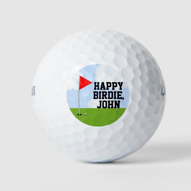 Balles De Golf Personnalisé Golf Anniversaire Collectif (Devant)