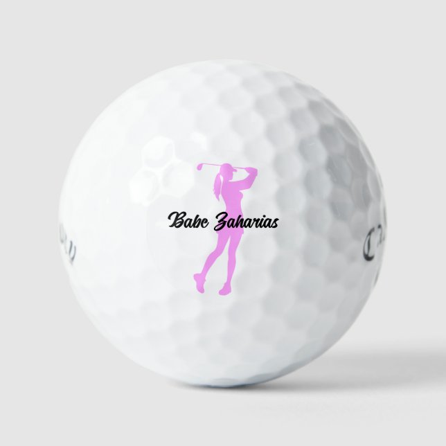 Balles De Golf Personnalisé Golf Personnalisé Golfer Papa Cadeau (Recto)