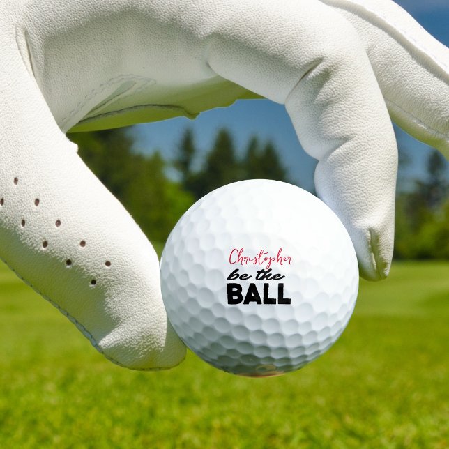 Balles De Golf Personnalisé Golfer Funny Mindset Monogramme ( With a touch of humor and a dash of personalization, these golf balls not only bring a smile to you)