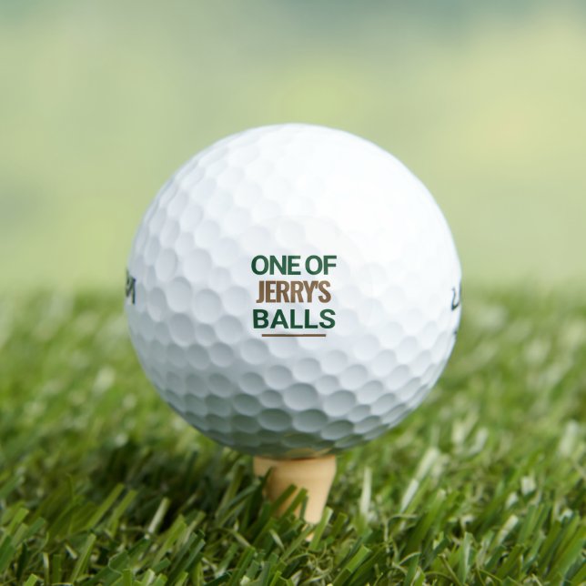 Balles De Golf Personnalisé L'un Des Nom (T-shirt Insitu)