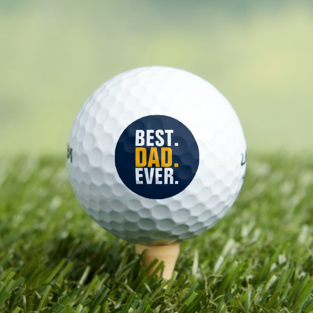 Balles De Golf Personnalisé Meilleur Père Jamais (T-shirt Insitu)