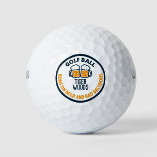 Balles De Golf Personnalisé Nom cadeau bière personnalisée   Quot
