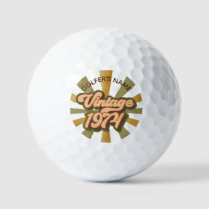 Balles De Golf Personnalisé vintage 1974