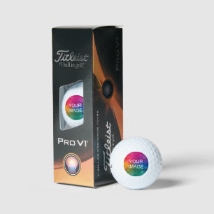 Balles De Golf Personnaliser du titre d'image photo Pro V1 3 Pack