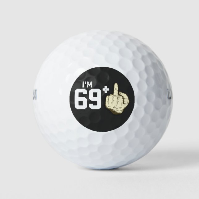 Balles De Golf Personnaliser Funny Finger Costume Anniversaire (Devant)