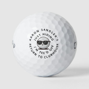 Balles De Golf Personnalisez Votre Nom Funny Golf Ball Design