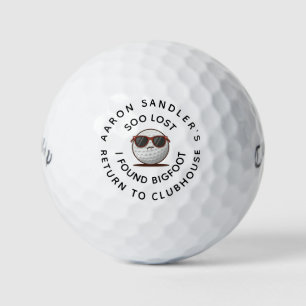 Balles De Golf Personnalisez Votre Nom Perdu Trouvé Bigfoot Golf