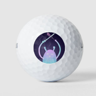 Balles De Golf Petit Monstre Bleu Mignon