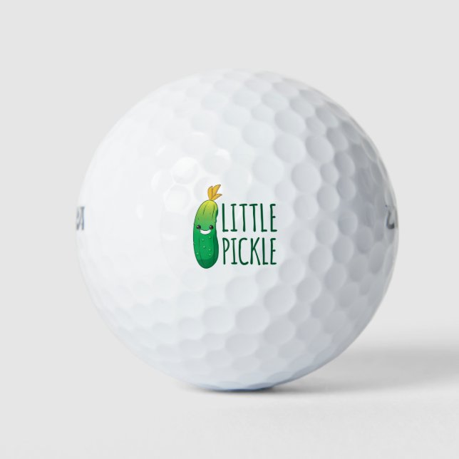 Balles De Golf Petite chiche mignonne chiche verte portant des lu (Devant)