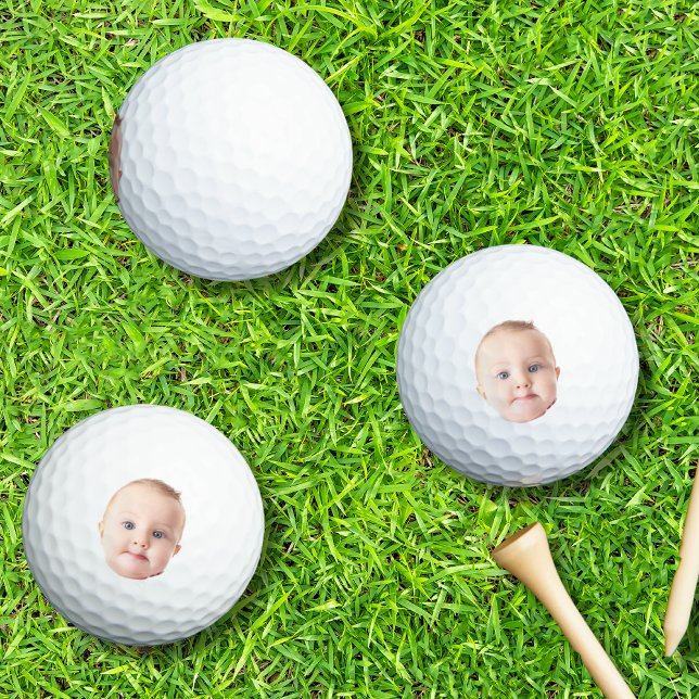 Balles De Golf Photo bébé, Photo personnalisée Visage photo bébé (Créateur téléchargé)