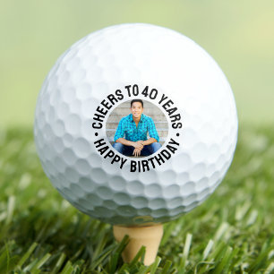 Balles De Golf Photo de 40e anniversaire