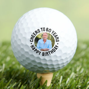 Balles De Golf Photo de 60e anniversaire