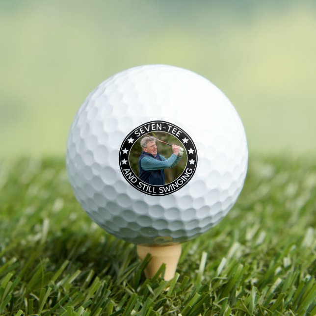 Balles De Golf Photo de 70e anniversaire de Seven-tee & Still Swi (T-shirt Insitu)