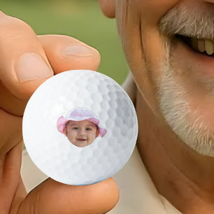 Balles De Golf Photo de bébé personnalisée, Visage photo de bébé