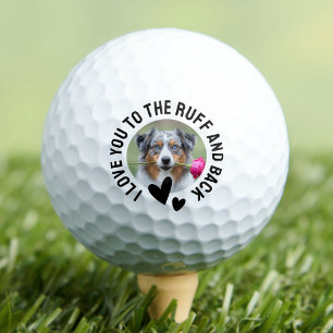 Balles De Golf Photo de chien grossier Je t'aime