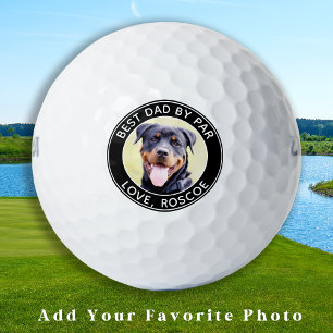 Balles De Golf Photo de chien personnalisée Meilleur DAD Par Par 