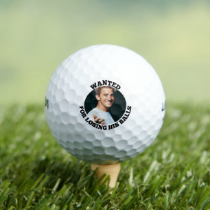 Balles De Golf Photo de citation drôle recherchée perdue