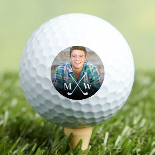 Balles De Golf Photo de monogramme personnalisé