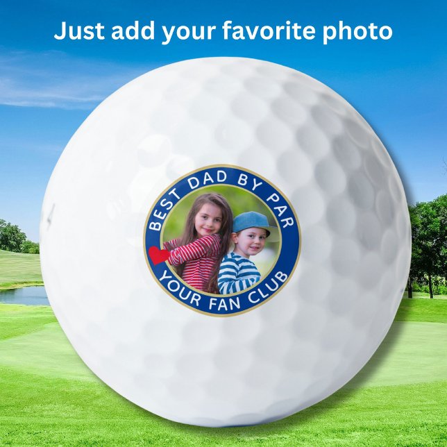 Balles De Golf Photo Famille Meilleur Père Par Par Par Custom (Créateur téléchargé)