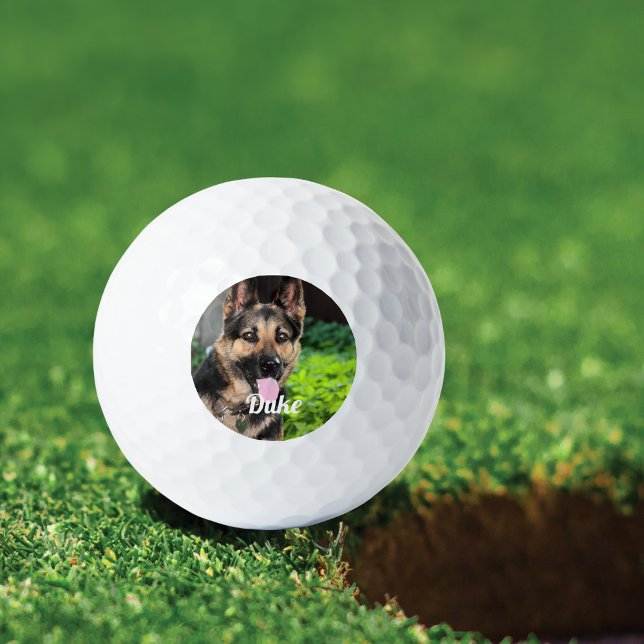 Balles De Golf Photo Personalisée Allemand Berger Chien Photo, No (Créateur téléchargé)