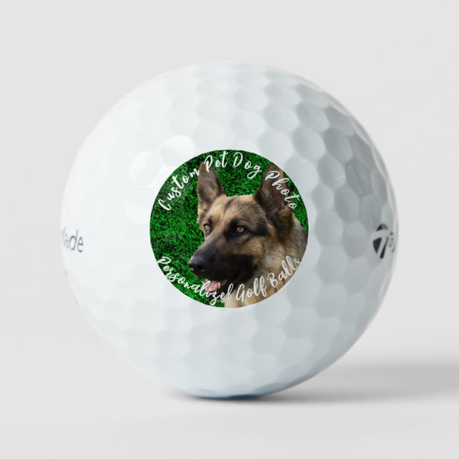 Balles De Golf Photo personnalisée Chien pour animaux de compagni (Recto)