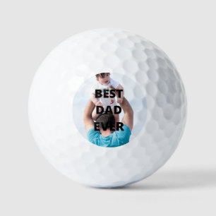 Balles De Golf Photo personnalisée de meilleur père