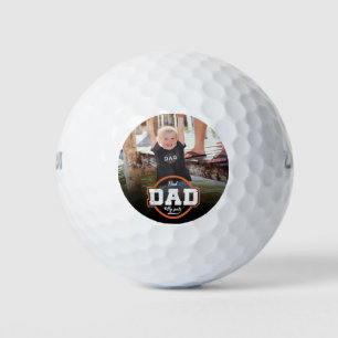 Balles De Golf Photo personnalisée Meilleur papa par Par