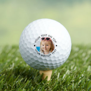 Balles De Golf Photo personnalisée Modernisez votre texte Boules 