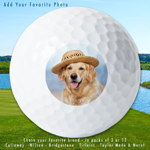 Balles De Golf Photo personnalisée pour chien de compagnie simple