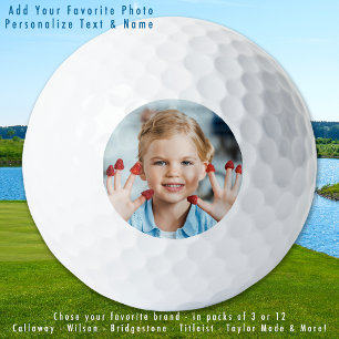Balles De Golf Photo personnalisée Simple moderne Golf Lover Phot