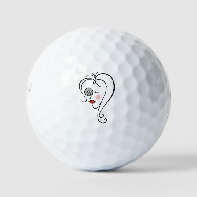 Balles De Golf Photographe féminine (Devant)