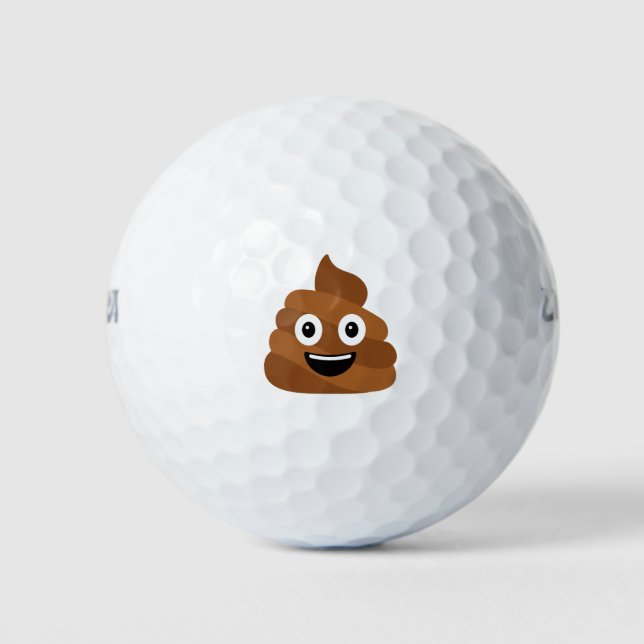 Balles De Golf Pile de Poo Emoji (Devant)