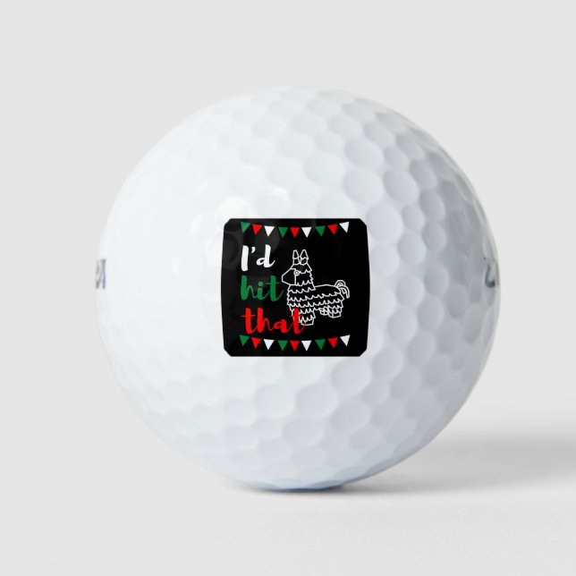 Balles De Golf pinata, j'ai touché ça (Devant)