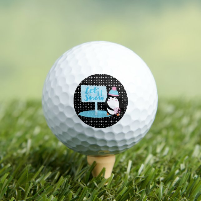 Balles De Golf Pingouin blanc noir (T-shirt Insitu)