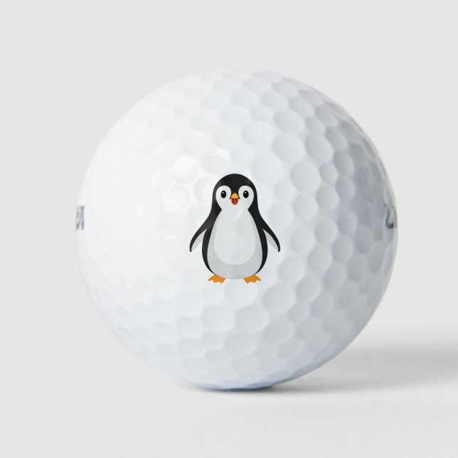 Balles De Golf Pingouin simple (Devant)